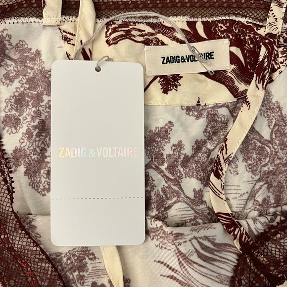 NWT new ZADIG & VOLTAIRE THIN STRAPS TOP blouse - Picture 7 of 10